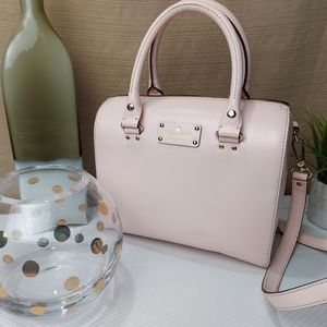 Kate Spade Pastel Pink 100% Leather Bowler Bag